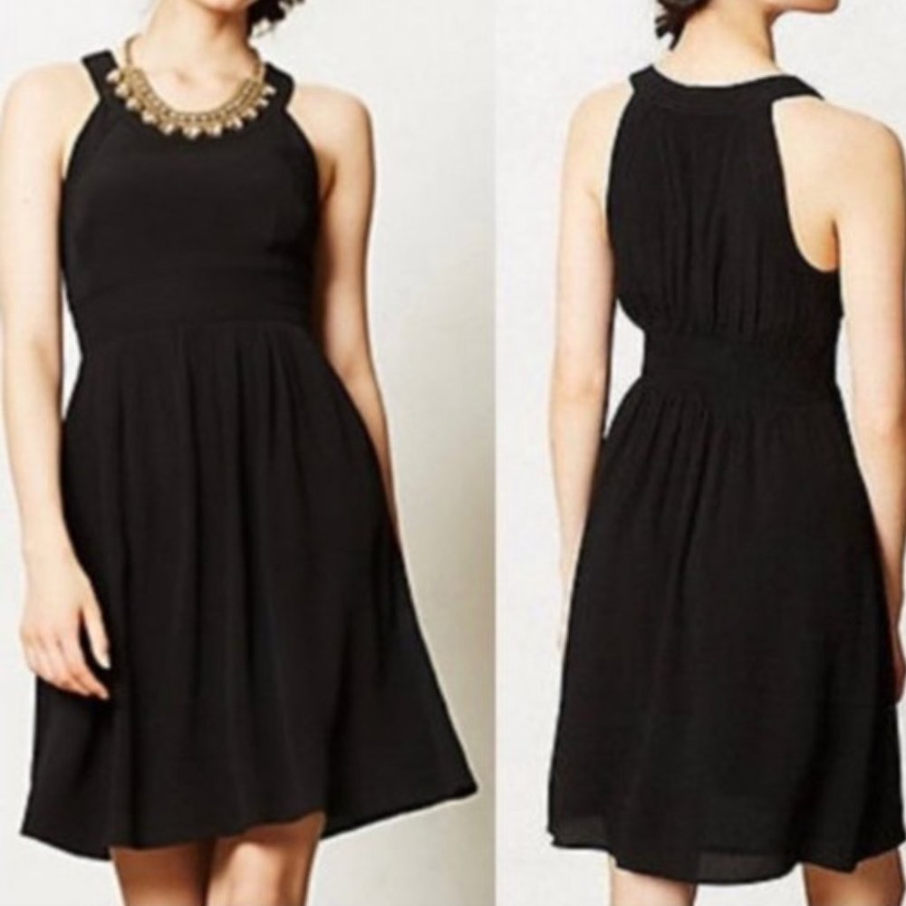 Anthropologie HD In Paris Black Ennis Flare Dress - Picture 12 of 12